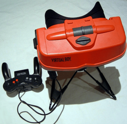 The Virtual Boy is undoubtedly one of the ugliest gaming consoles out there.  The device is far too heavy for VR glasses and needs a support, which is why it is hardly usable on the go.