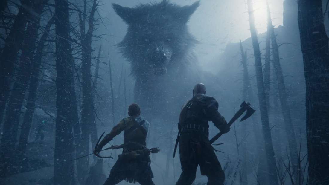 Kratos and son confront Wolf