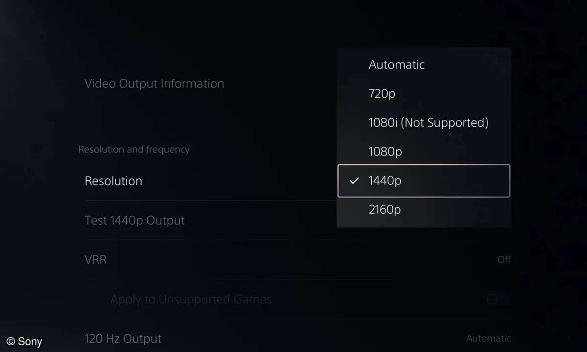 After the beta update, you can set WQHD as the resolution for the PS5 here.