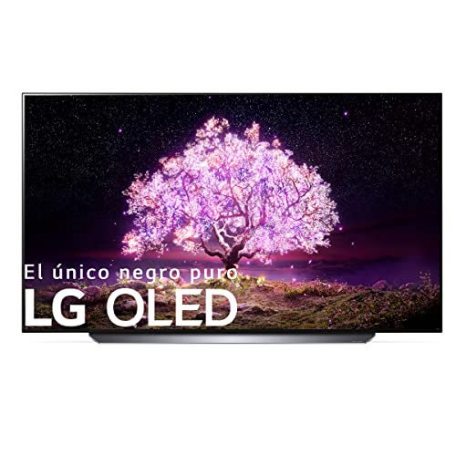 LG OLED OLED55C1-ALEXA - Smart TV 4K UHD 55 inches (139 cm), Artificial Intelligence, 100% HDR, Dolby ATMOS, HDMI 2.1, USB 2.0, Bluetooth 5.0, WiFi, Matte Black / Titan Color