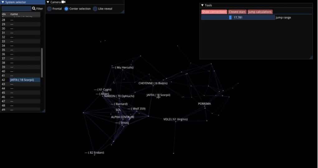 Starfield: Fan map with trailer data gives a look at the galaxy.  (2)