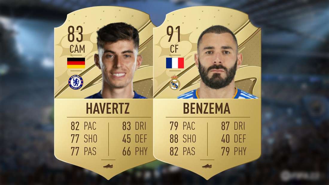 Kai Havertz Karim Benzema Rating FUT Card FIFA 23
