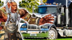 WoW: Trucker turns his vehicle into WoW artwork (1)