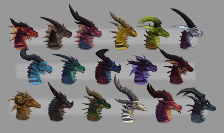 WoW: The Dracthyr are getting colorful!  And wide!  Pictures to admire!
