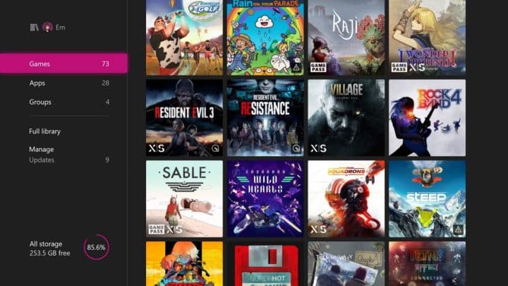 Xbox Series X: New icons inform about the playing status of a game
