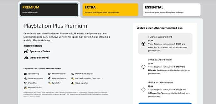 You can now try PlayStation Plus Extra and Premium for free for 7 days