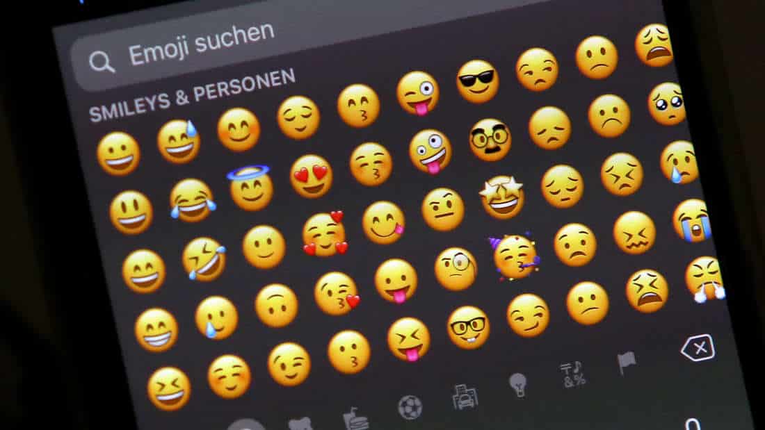 Emoji on an iPhone