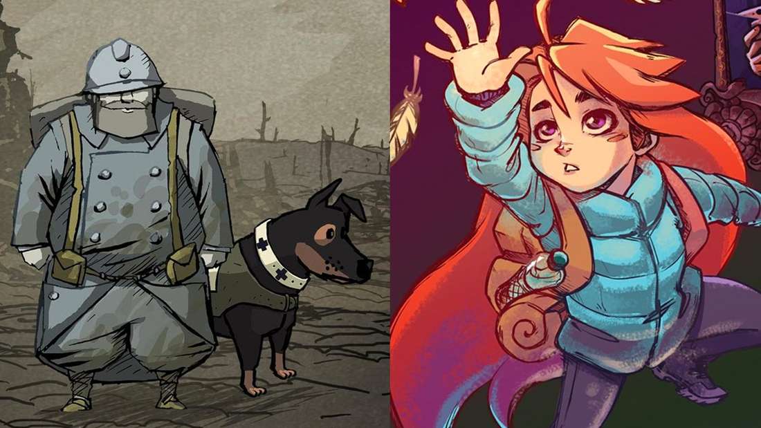 Left Valiant Hearts: The Great War and right Celeste