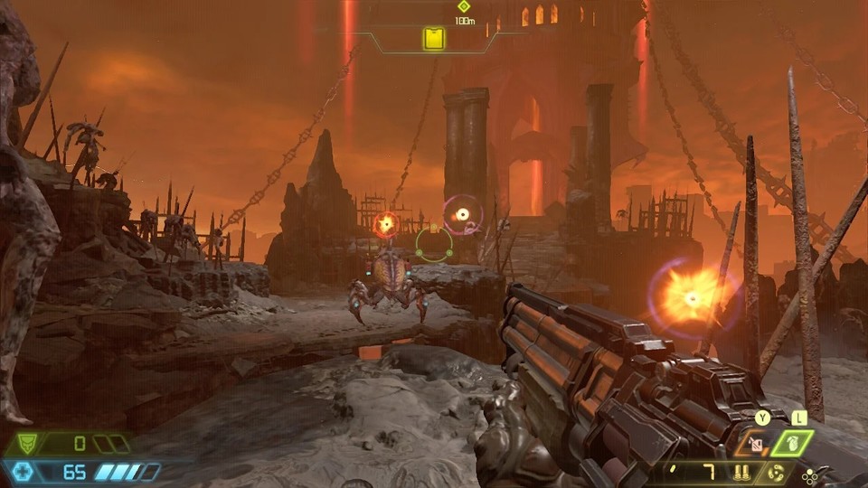 The Nintendo Switch packs Doom Eternal with oh and noisy - it won't work with the emulator.  (Image source: Nintendo Life)