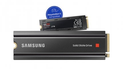 The Samsung SSD 980 Pro 2 TB with heat sink for PC and PS5 has never been cheaper than now at Media Markt.