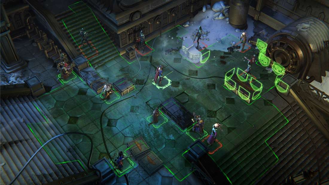 Warhammer 40K Rogue Trader features turn-based combat that's somewhat reminiscent of XCOM