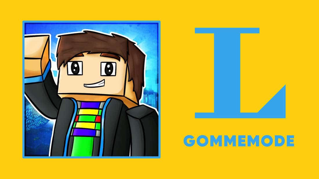 GommeHD YouTube profile picture with the Langenscheidt logo next to it