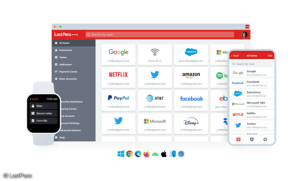 The password manager LastPass is struggling with a data theft.