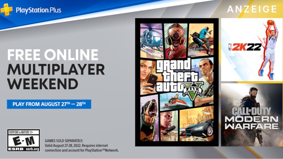 This weekend you can also use the online multiplayer of your game without a PS Plus subscription.