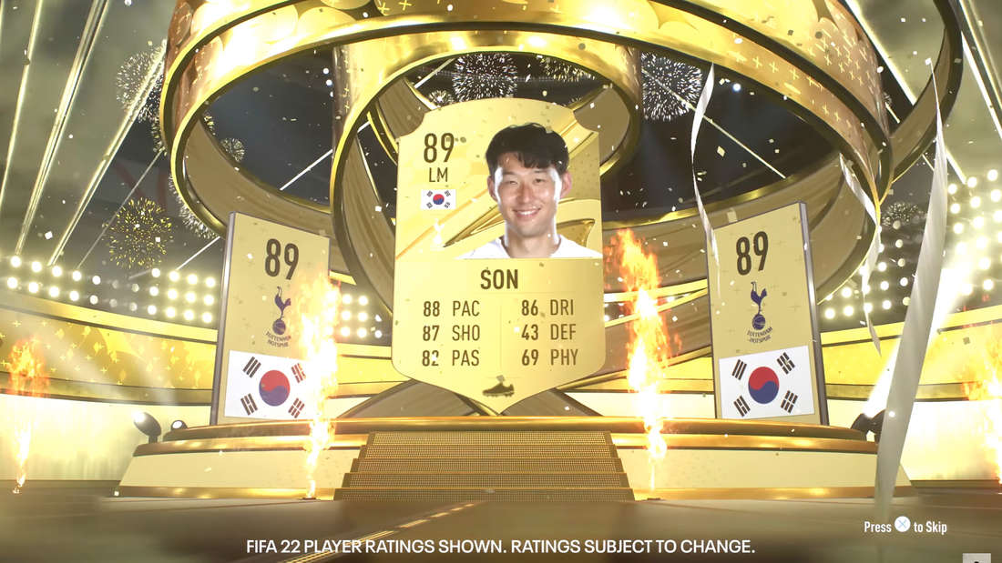 Son's FUT card in FIFA 23