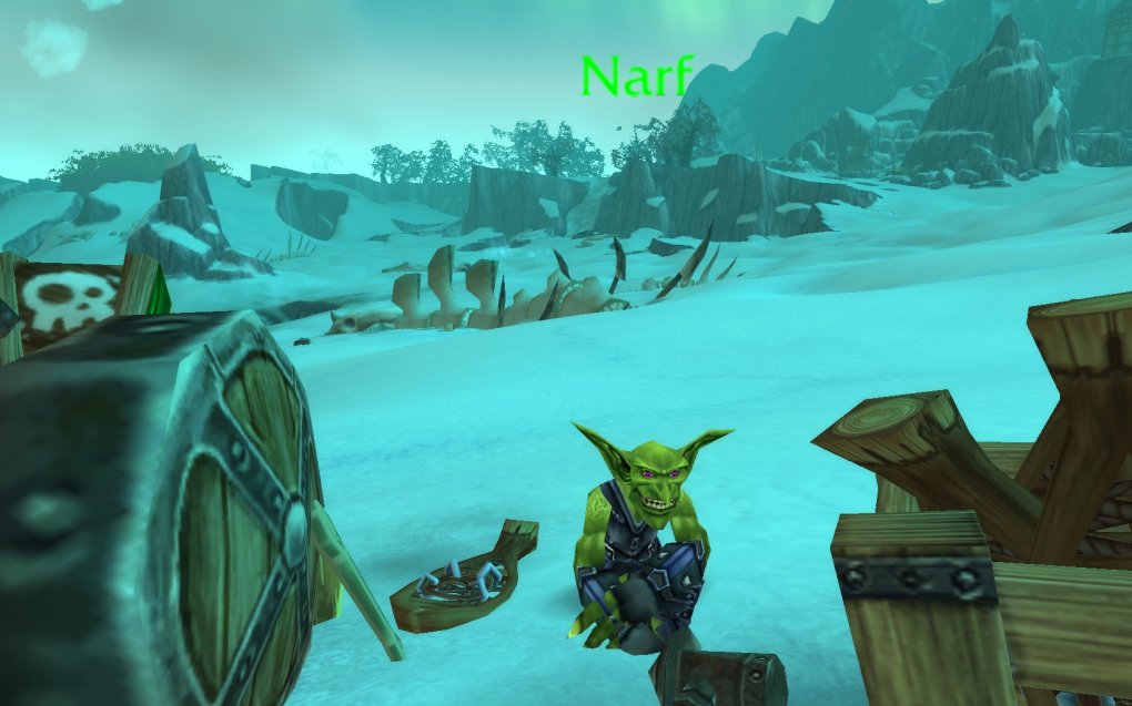 Narf sits at Nozzlerust Post and gives you orders