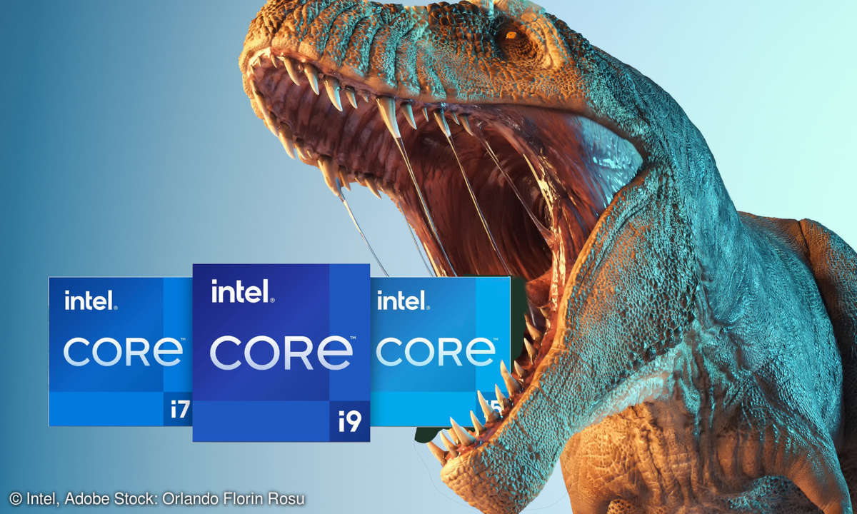 Dinosaur eats Intel Core processors