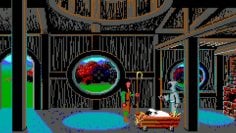 Hardly any other game used the 16-color mode of the EGA graphics cards as cleverly as the point'n'click adventure Loom from 1990.