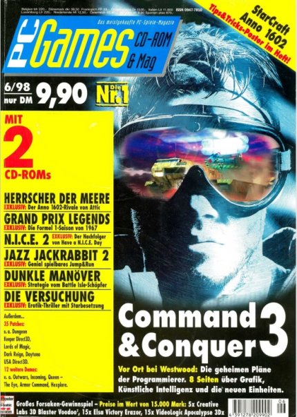 Command &  Conquer: Tiberian Sun (wrongly referred to as C&C3 at the time) becomes a perennial cover hit.