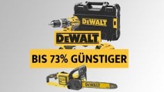DeWalt now up to 73% cheaper: Mega discounts on cordless screwdrivers, 18V cordless batteries, chainsaws