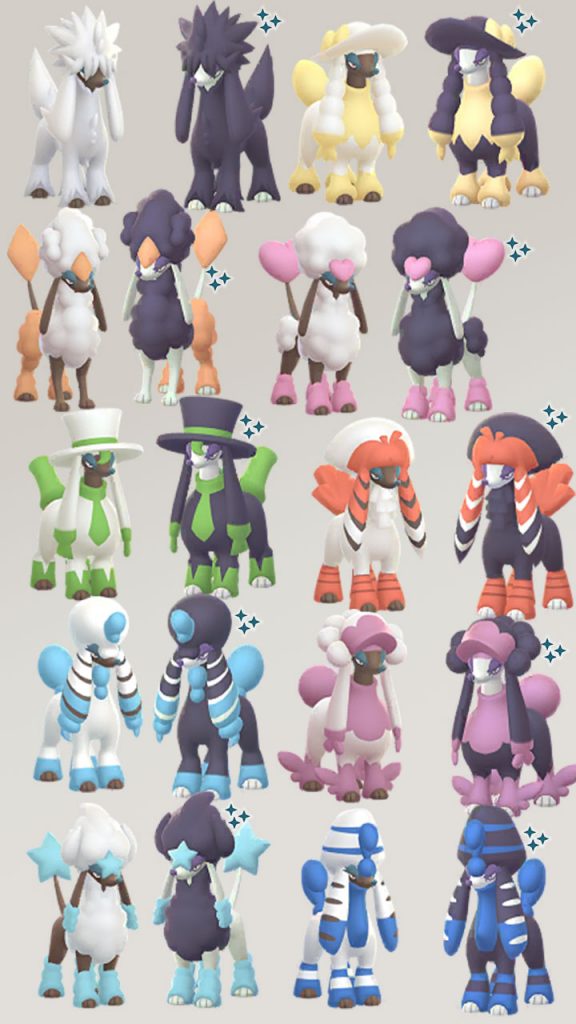 Pokemon GO Coiffwaff Shiny Compare All Forms
