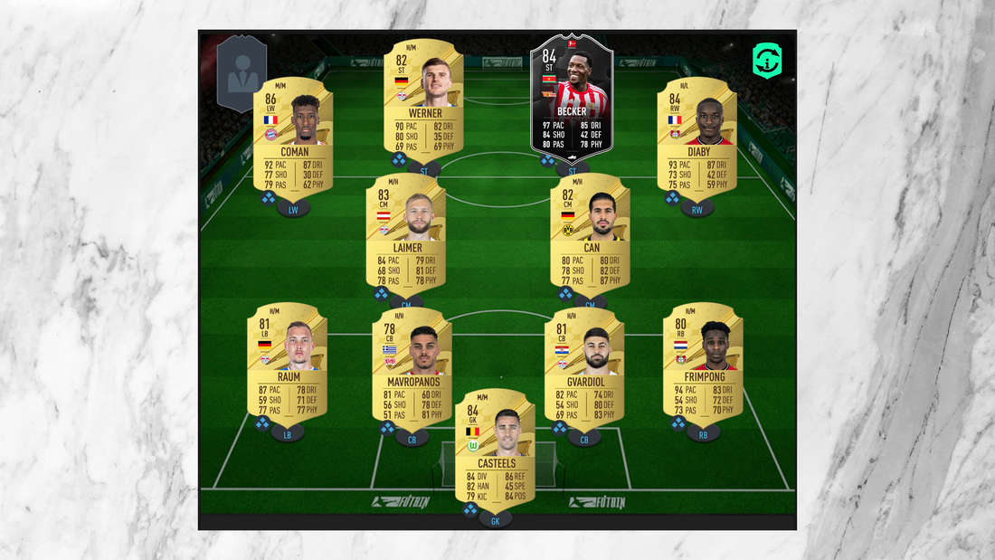 Bundesliga starter team for FIFA 23