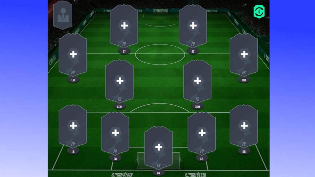 The formation in FIFA 23 in the overview.
