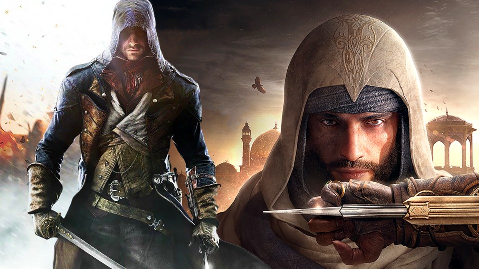 Basim (left) should be able to move like Arno from Unity.
