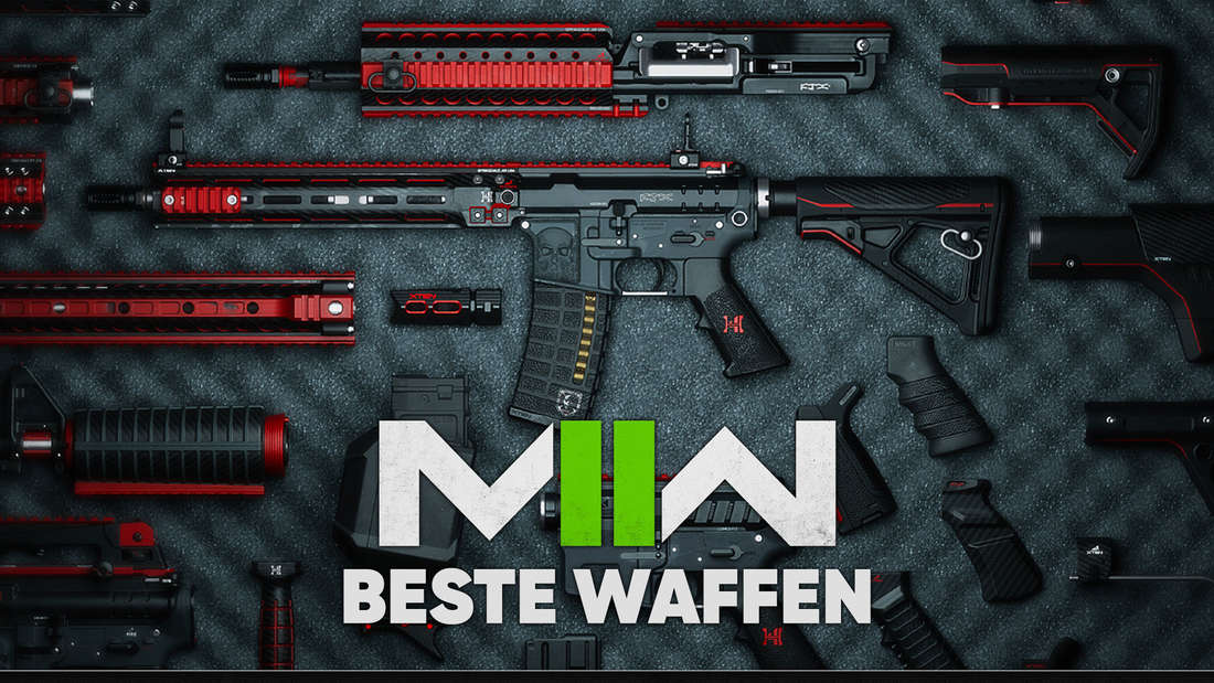 A rifle above the Modern Warfare 2 logo