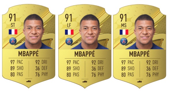 FIFA 23 Mbappe position