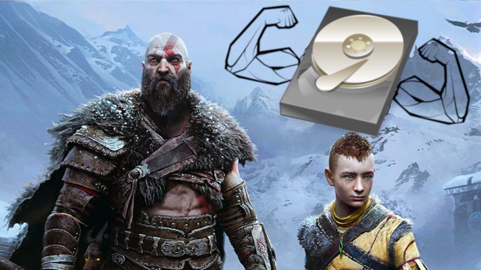This is probably the install size of God of War Ragnarök on PS4.