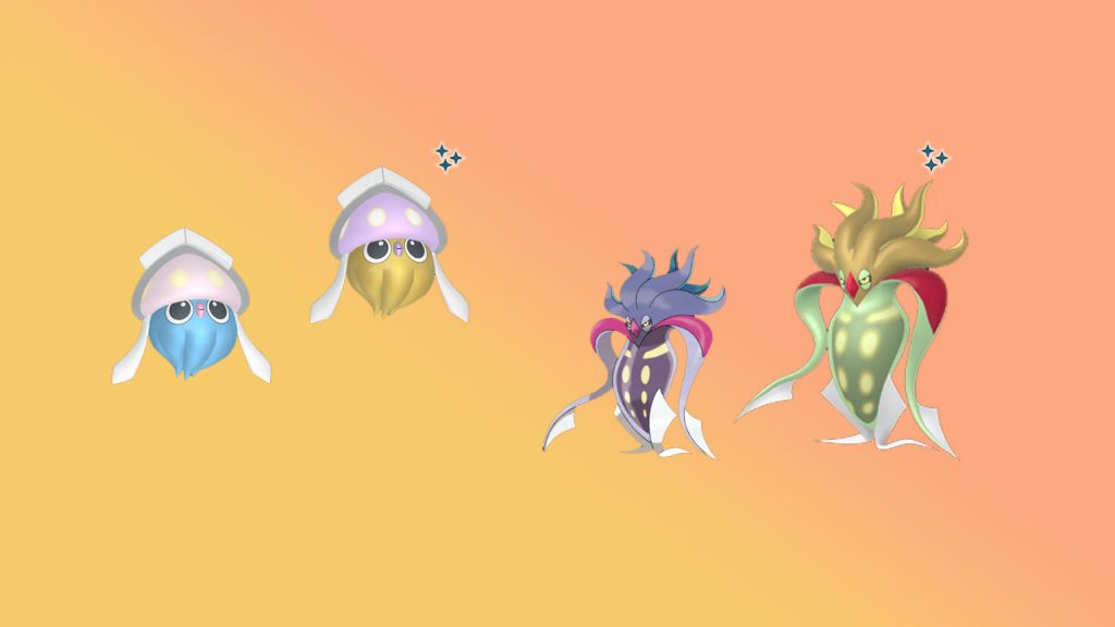 Pokémon GO Iscalar Calamanero Shiny Comparison