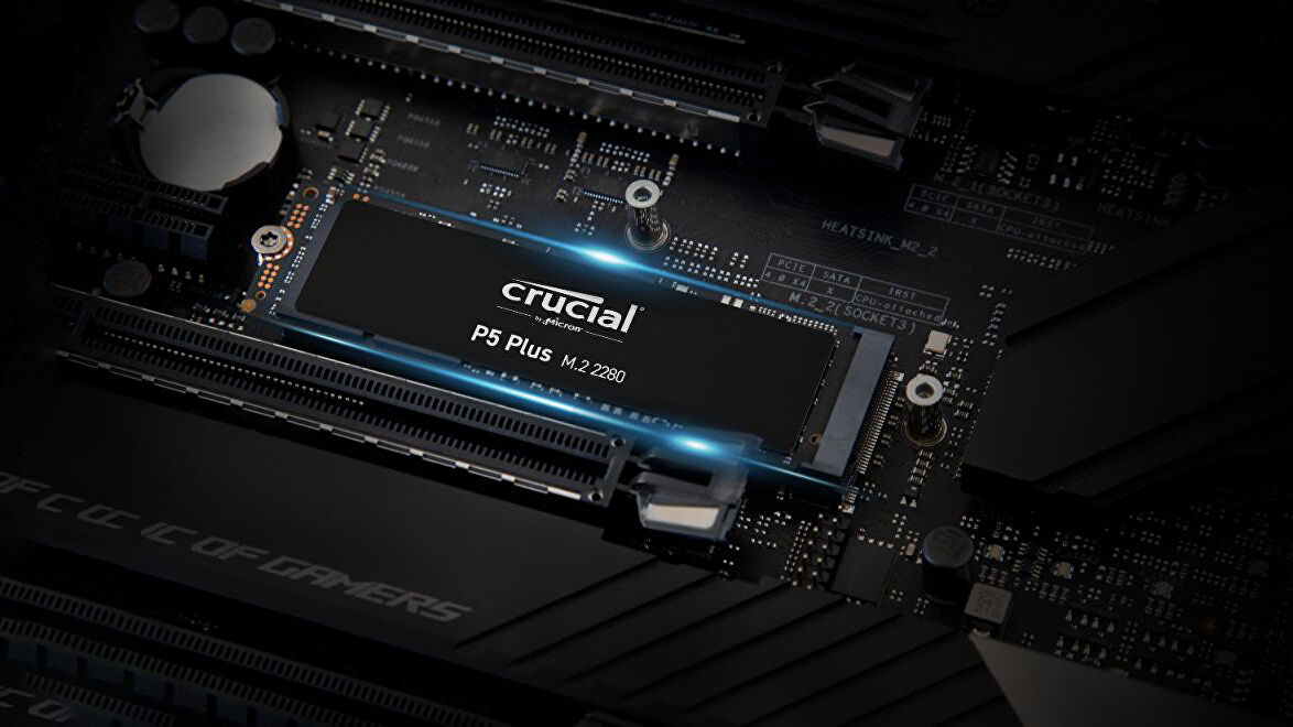 The blazing-fast PCIe 4.0 Crucial P5 Plus SSD is down to £59 for a 500GB model