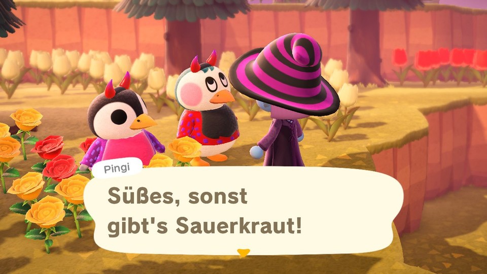 The residents want sweets, otherwise they'll give you sauerkraut!