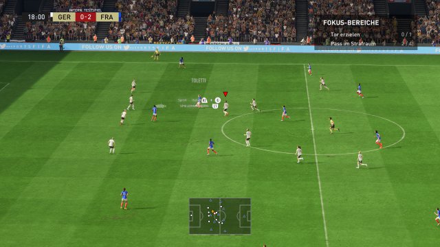 After starting are the "FIFA coach"-Overlays enabled by default.  They give newbies little tips.