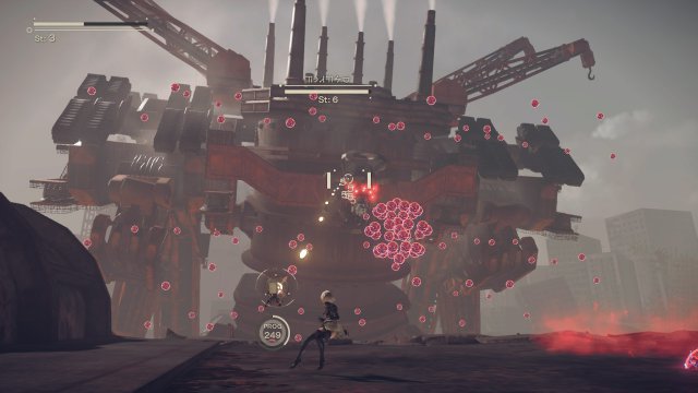 Dance with the tin titan: The almost two-hour prelude ends with a huge boss fight.