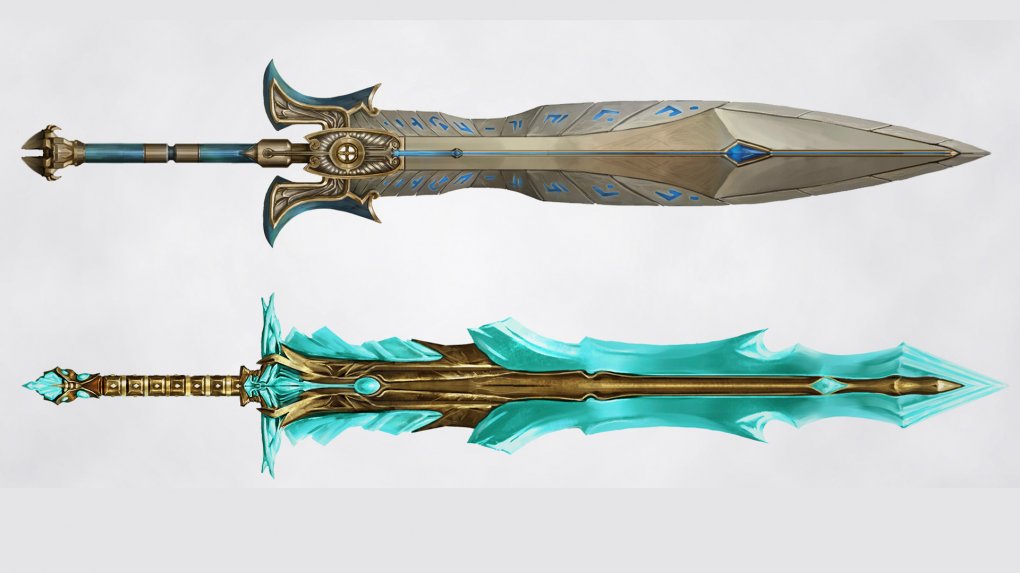 According to the New World designers, the greatsword should be impressive - but not too big so that you can still see something of the character when he carries the weapon on his back.