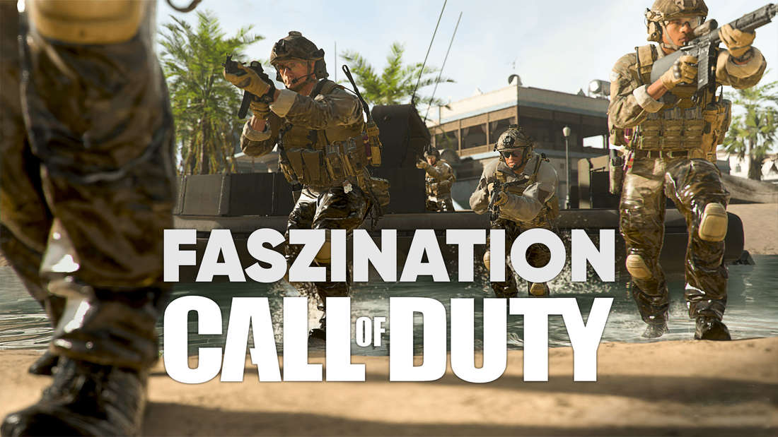 Soldiers run through a stream in Call of Duty Modern Warfare 2