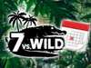 7 vs. Wild logo in front of jungle with calendar
