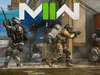 Four soldiers walk across a marketplace in Modern Warfare 2