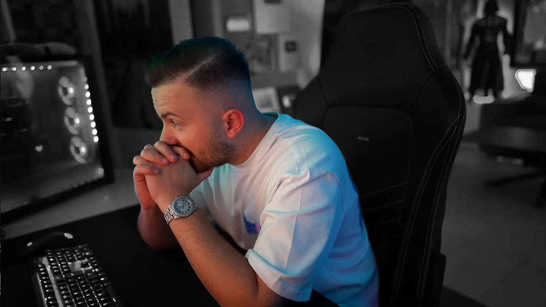 FIFA streamer and influencer GamerBrother at his desk