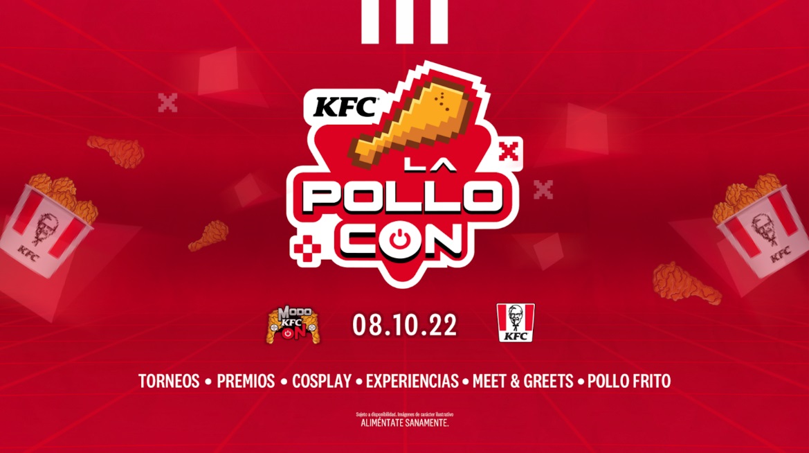 KFC Mexico invites all gamers to the first edition of Pollo Con, GamersRD