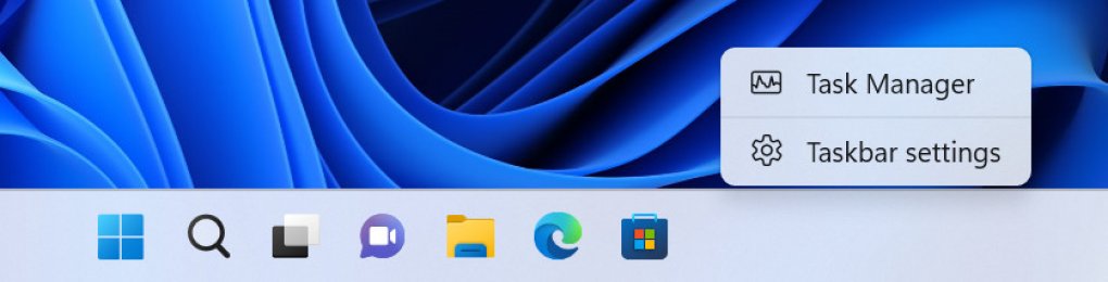 Insider Preview Build 25211 makes right-clicking on the taskbar a little more useful again: As in Windows 10, you can now start the task manager.