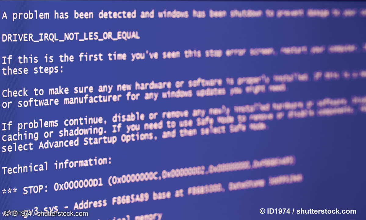 CPU, RAM, Malware & Co.: fix PC problems - blue screen of death