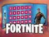 Fortnite advent calendar by Funko against a Christmas background