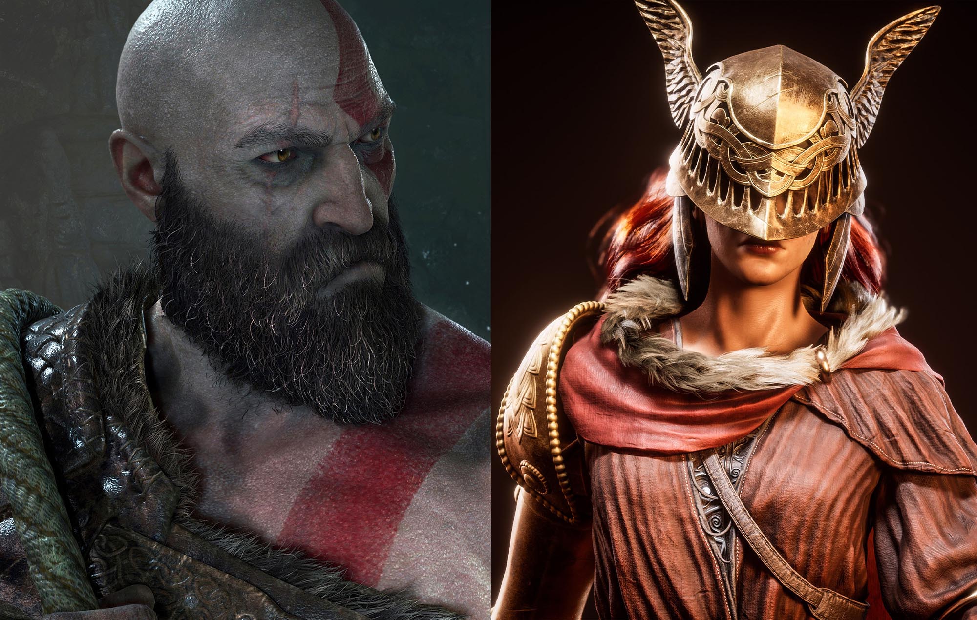 Players debate who would win a match between Malenia from Elden Ring and Kratos from God of War, GamersRD