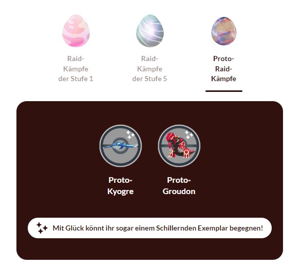 Pokémon GO Shiny Proto Groudon Shiny Proto Kyogre announcement