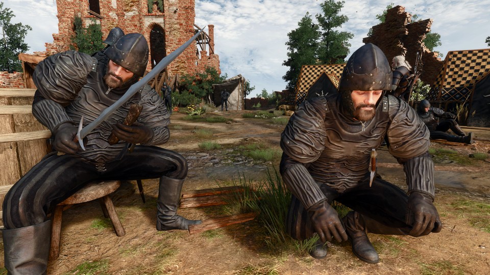 This is what the shriveled armor from Nilfgaard looks like in The Witcher 3.