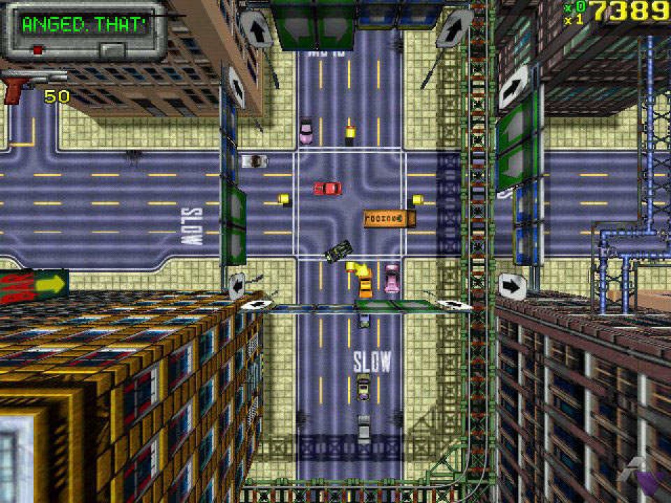 The camera zoomed out during car chases in the first part of Grand Theft Auto.  In this way, the developers emphasized the vastness of the game world, but at the same time improved the overview. 