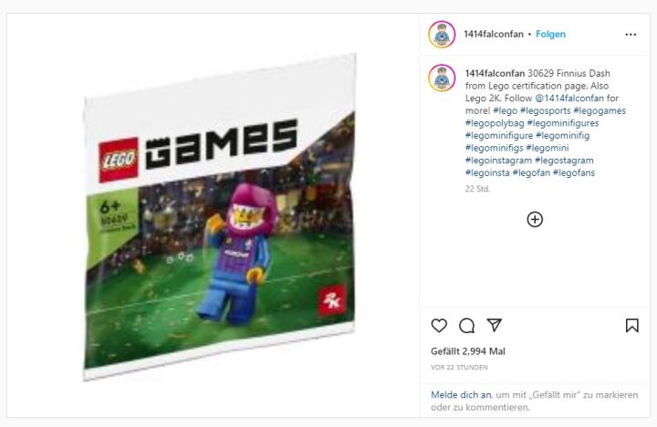 2K Games: Image of a minifigure seems to confirm LEGO football game